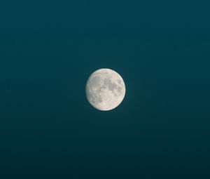 Preview wallpaper moon, full moon, night, minimalism