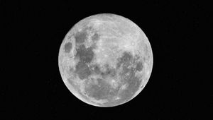 Preview wallpaper moon, full moon, night, space