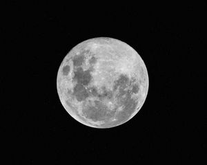 Preview wallpaper moon, full moon, night, space