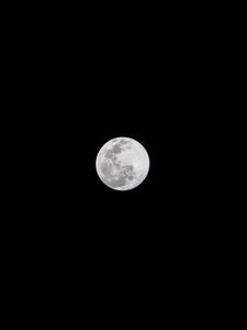 Preview wallpaper moon, full moon, night, bw
