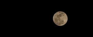 Preview wallpaper moon, full moon, night, dark, black