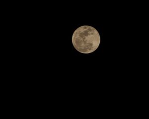 Preview wallpaper moon, full moon, night, dark, black