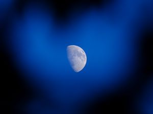 Preview wallpaper moon, full moon, night, sky