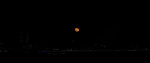 Preview wallpaper moon, full moon, night city, night