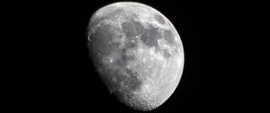Preview wallpaper moon, full moon, shadow, black