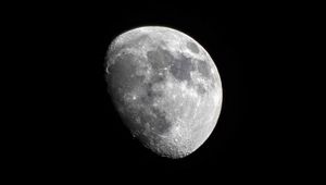 Preview wallpaper moon, full moon, shadow, black