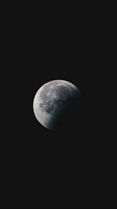 Preview wallpaper moon, full moon, sky, night, darkness