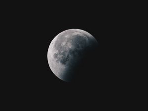 Preview wallpaper moon, full moon, sky, night, darkness