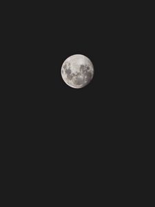 Preview wallpaper moon, full moon, sky, dark, night
