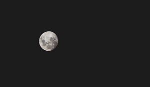 Preview wallpaper moon, full moon, sky, dark, night