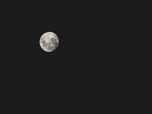 Preview wallpaper moon, full moon, sky, dark, night