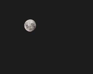 Preview wallpaper moon, full moon, sky, dark, night