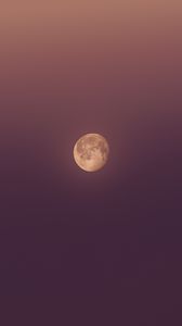 Preview wallpaper moon, full moon, sky, minimalism