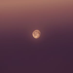 Preview wallpaper moon, full moon, sky, minimalism