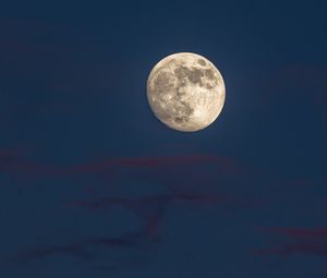 Preview wallpaper moon, full moon, sky, twilight