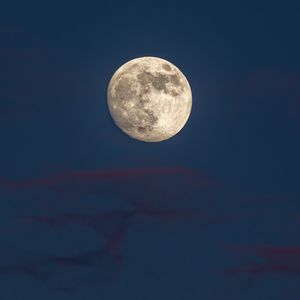 Preview wallpaper moon, full moon, sky, twilight