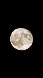 Preview wallpaper moon, full moon, sky, night, dark