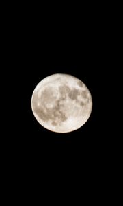 Preview wallpaper moon, full moon, sky, night, dark