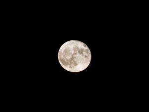 Preview wallpaper moon, full moon, sky, night, dark