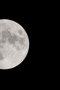 Preview wallpaper moon, full moon, sky, space, black