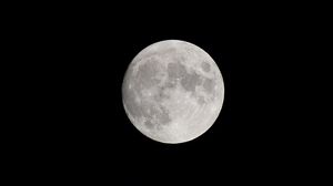 Preview wallpaper moon, full moon, sky, space, black