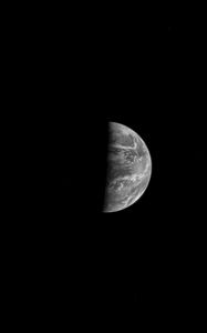 Preview wallpaper moon, full moon, space, shadow, sky