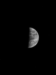 Preview wallpaper moon, full moon, space, shadow, sky