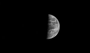 Preview wallpaper moon, full moon, space, shadow, sky