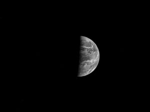 Preview wallpaper moon, full moon, space, shadow, sky