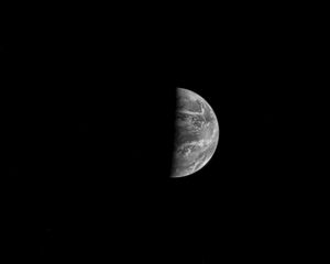 Preview wallpaper moon, full moon, space, shadow, sky