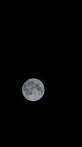 Preview wallpaper moon, full moon, space, satellite, bw