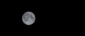 Preview wallpaper moon, full moon, space, satellite, bw