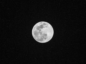 Preview wallpaper moon, full moon, stars, space, night