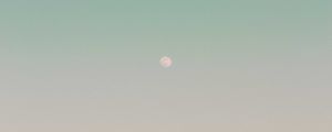 Preview wallpaper moon, gradient, evening, pink