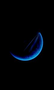 Preview wallpaper moon, light, blue, black