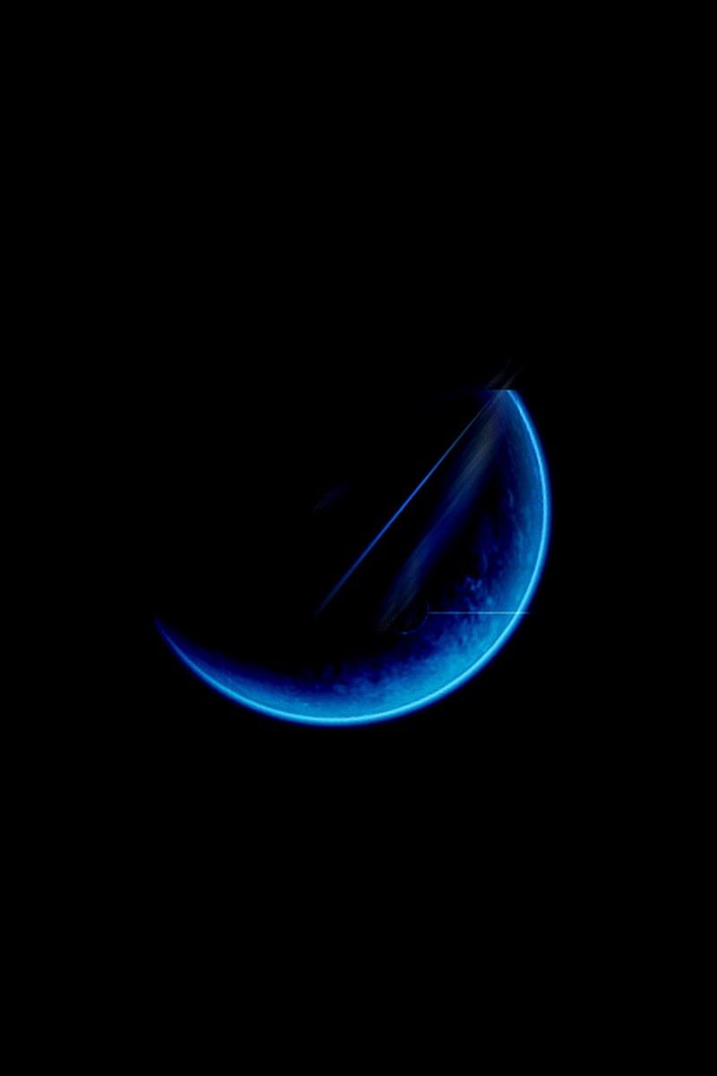 Download Wallpaper 800x10 Moon Light Blue Black Iphone 4s 4 For Parallax Hd Background