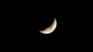 Preview wallpaper moon, month, night, black