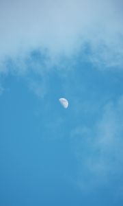 Preview wallpaper moon, month, sky, evening