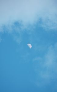 Preview wallpaper moon, month, sky, evening