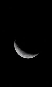 Preview wallpaper moon, night, black, shadow