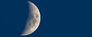 Preview wallpaper moon, night, craters, evening
