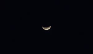 Preview wallpaper moon, night, darkness, dark