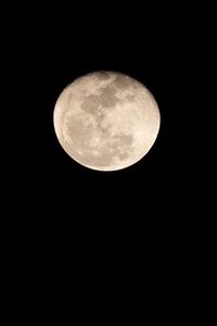 Preview wallpaper moon, night, full moon, darkness