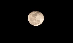 Preview wallpaper moon, night, full moon, darkness