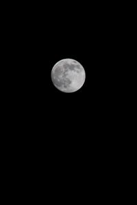 Preview wallpaper moon, night, minimalism, darkness