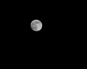 Preview wallpaper moon, night, minimalism, darkness