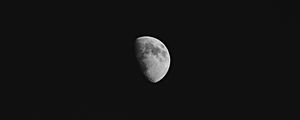 Preview wallpaper moon, night, shadow, black