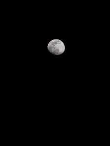 Preview wallpaper moon, night, sky, black