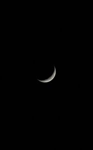 Preview wallpaper moon, night, sky, dark, black