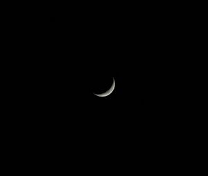 Preview wallpaper moon, night, sky, dark, black